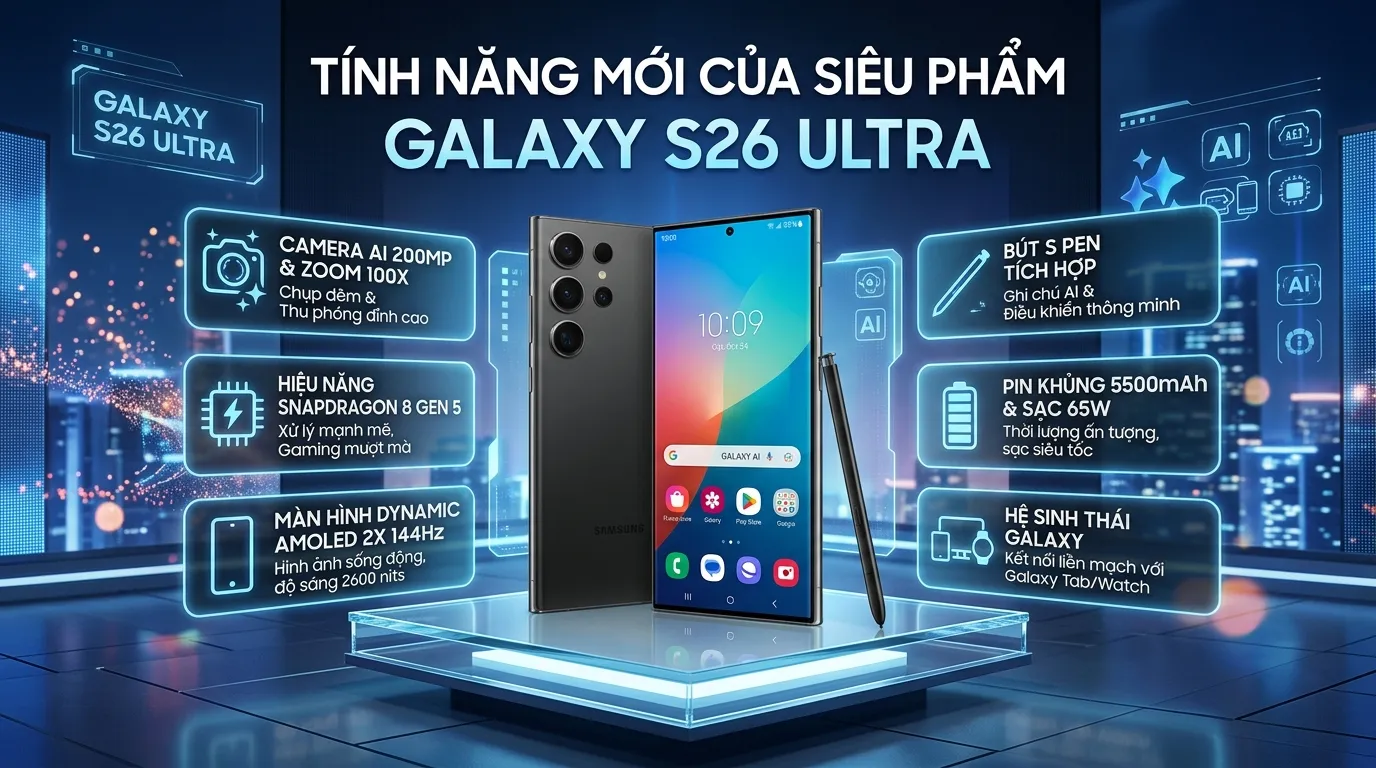 Siêu phẩm Galaxy S26 Ultra: Khám phá những tính năng đột phá