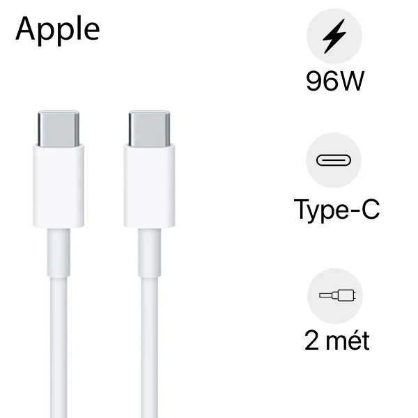 CÁP SẠC USB-C TO USB-C (2M) CHÍNH HÃNG