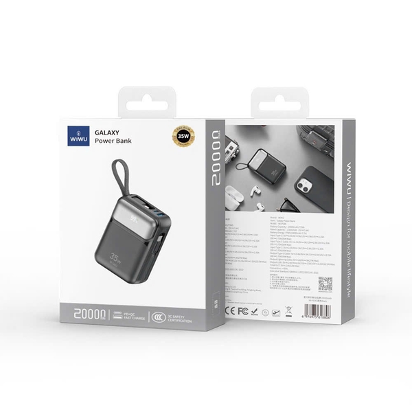 Pin Wiwu dự phòng Wiwu 35W 10.000 mAh Wi-P052