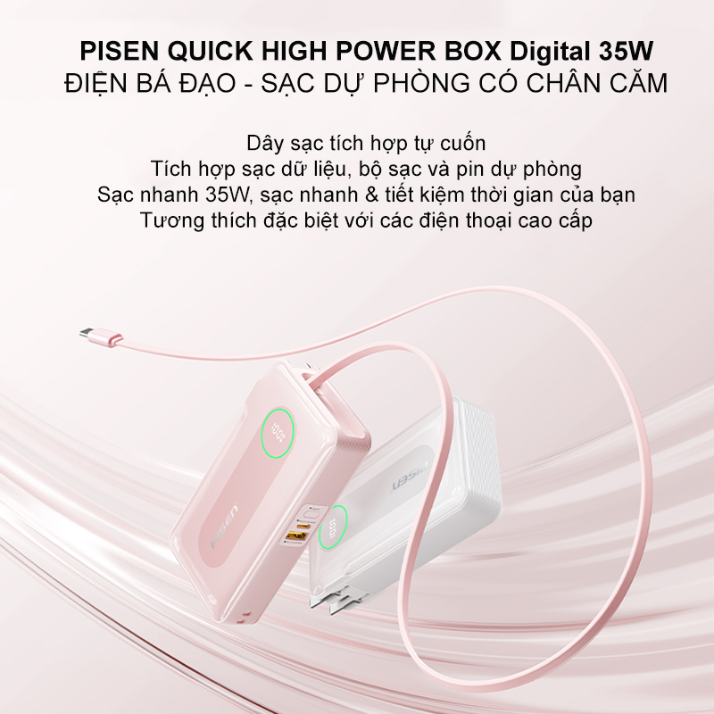 PISEN QUICK High Power Box Digital 35W 10.000 mAh DY04