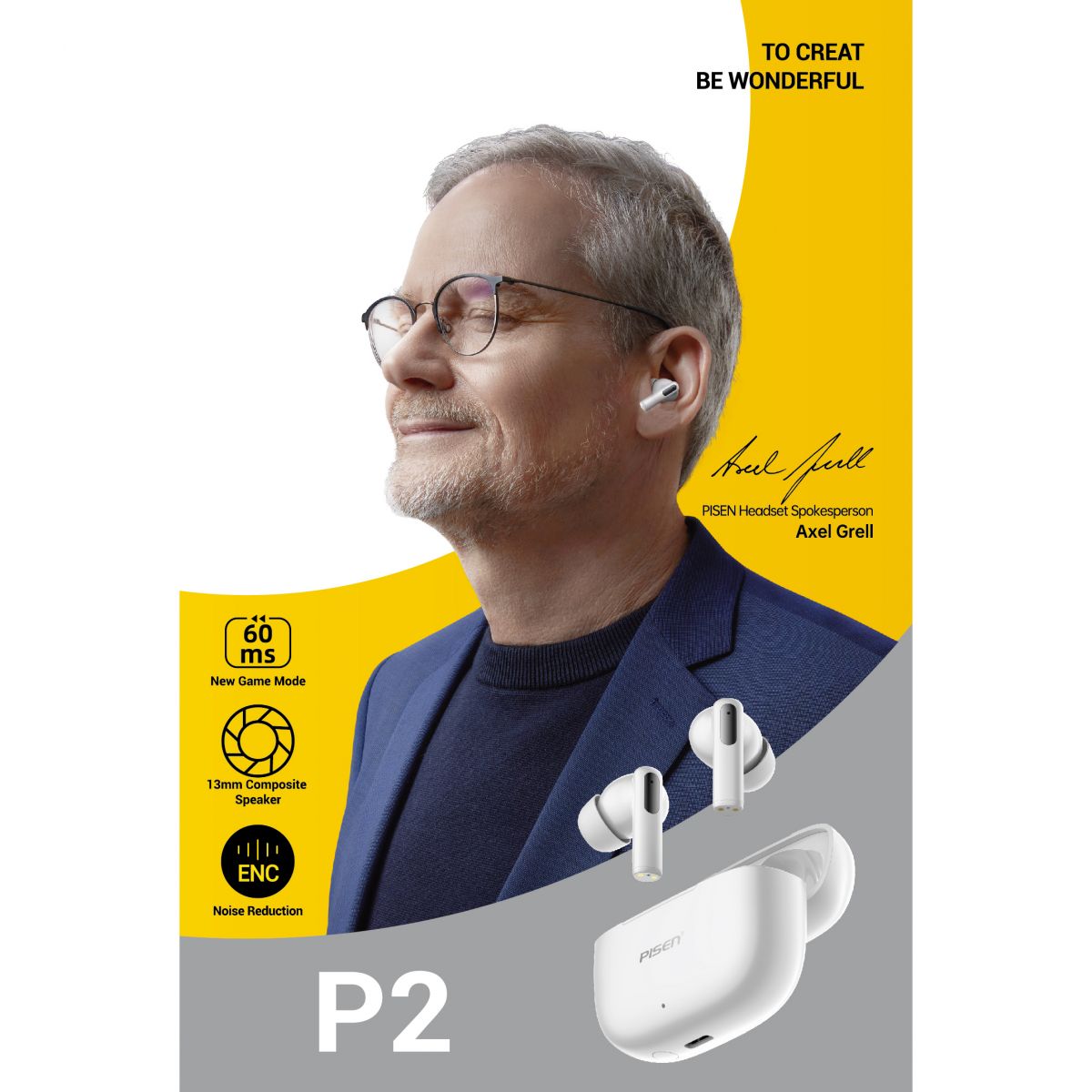 in-ear PISEN P2 ANC ENC Dualmode