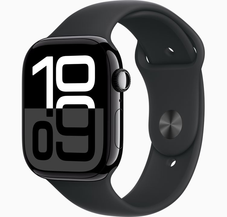 Apple Watch Series 10 46mm GPS Viền nhôm Dây cao su Jet Black