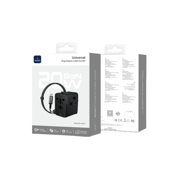 BỘ CHUYỂN ĐỔI NGUỒN ĐA NĂNG WiWU 20W kèm cáp – Wi-UA013