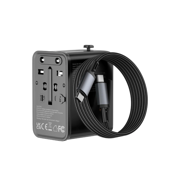 BỘ CHUYỂN ĐỔI NGUỒN ĐA NĂNG WiWU 75W kèm cáp – Wi-UA015