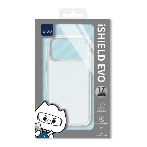 Ốp lưng bảo vệ trong suốt dày dặn WiWU TPP-109 cho IP17 Pro Max