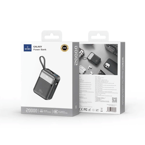 Pin Wiwu dự phòng Wiwu 35W 20.000 mAh Wi-P036