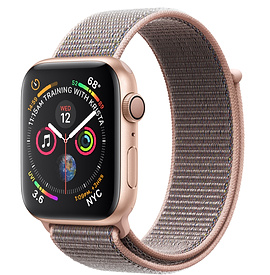 APPLE WATCH SERIES 4 40MM GOLD ALUMINUM PINK SAND SPORT LOOP GPS