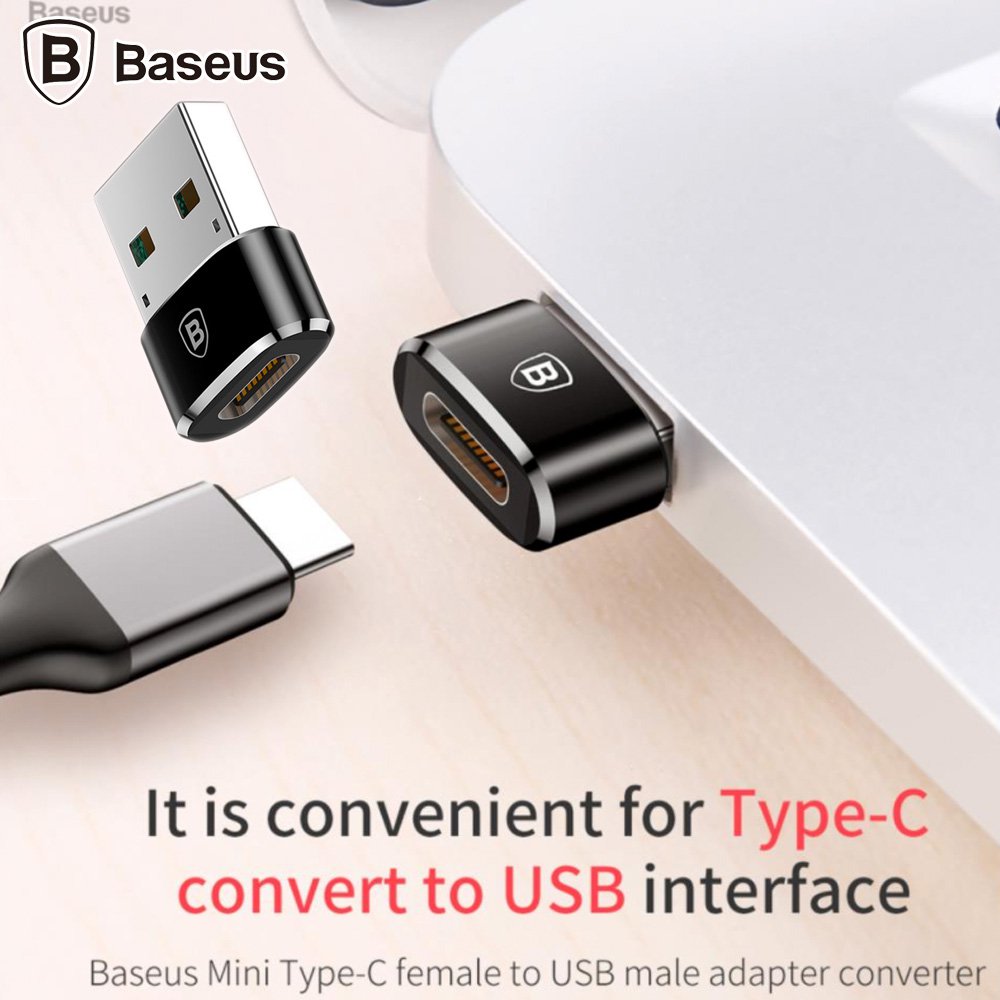 JACK CHUYỂN BASEUS USB-A TO TYPE C