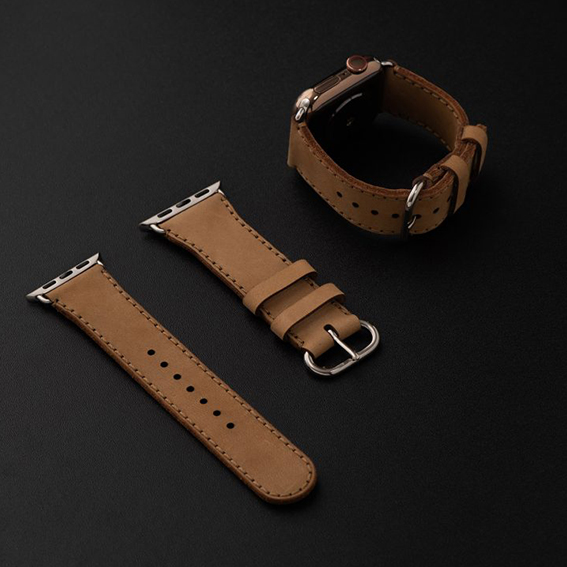 DÂY ĐEO DA APPLE WATCH 42 - 44MM HIỆU KHẮC TÊN